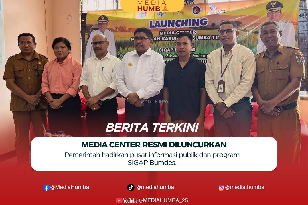 Media Center Sumba Timur diluncurkan Untuk Memudahkan Pelayanan dan Corong Informasi Publik.