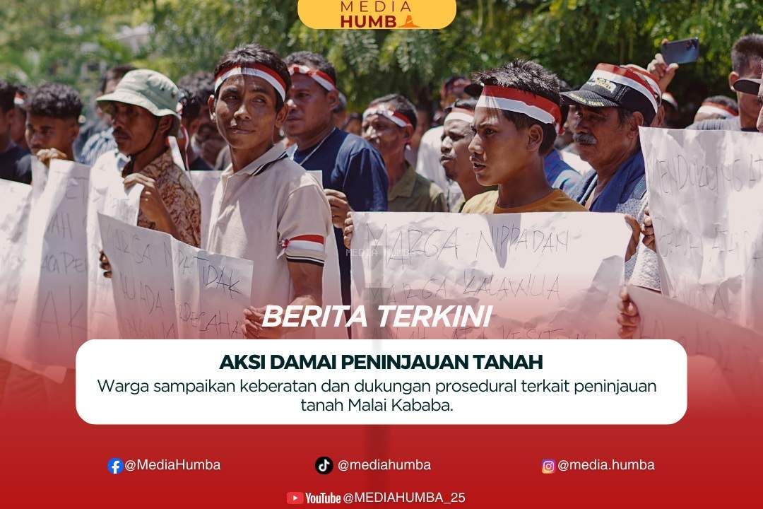 Aksi Damai di Kantor ATR/BPN Sumba Timur Terkait Peninjauan Tanah di Malai Kababa