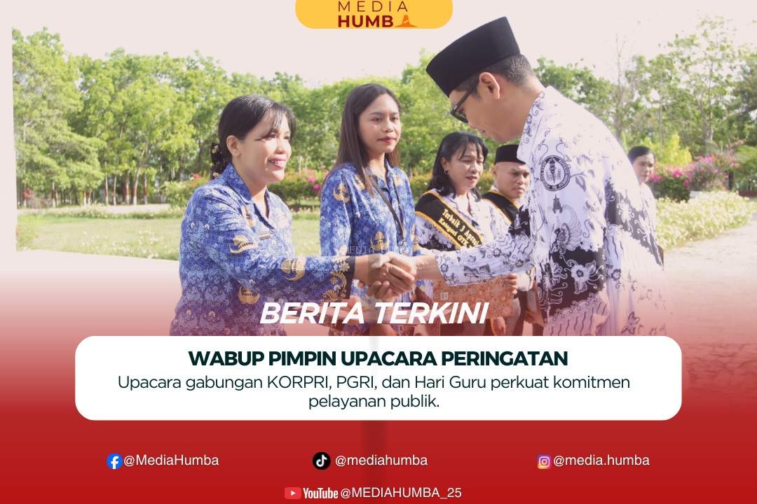 Merayakan Pengabdian Dan Kebersamaan : Wakil Bupati Sumba Timur Pimpin Upacara HUT KORPRI/ HUT PGRI, Dan Hari Guru Nasional 2025