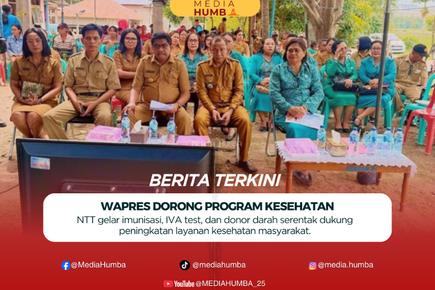 Wapres Kunjungi NTT, Dorong Program Kesehatan: Pemberian Imunisasi Anak (PERISAI), IVA Test, dan Donor Darah Gencar Digelar