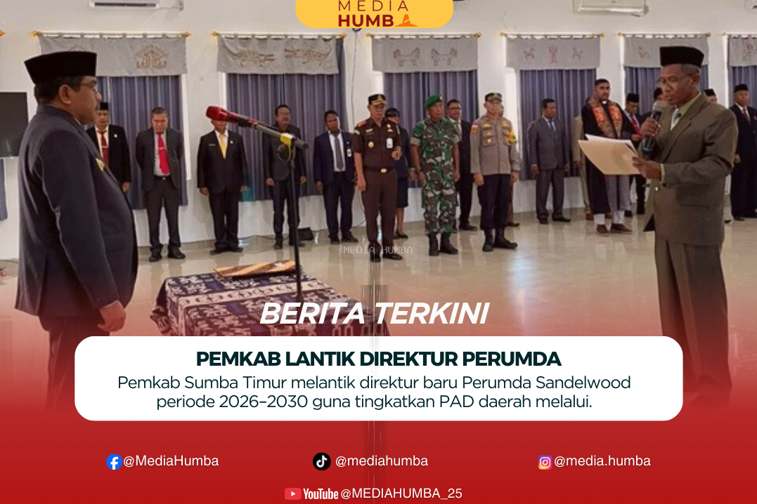 Pemerintah Kabupaten Sumba Timur Lantik Direktur Yang Baru Untuk Perusahaan Milik Daerah Sandlewood Periode 2026 - 2030