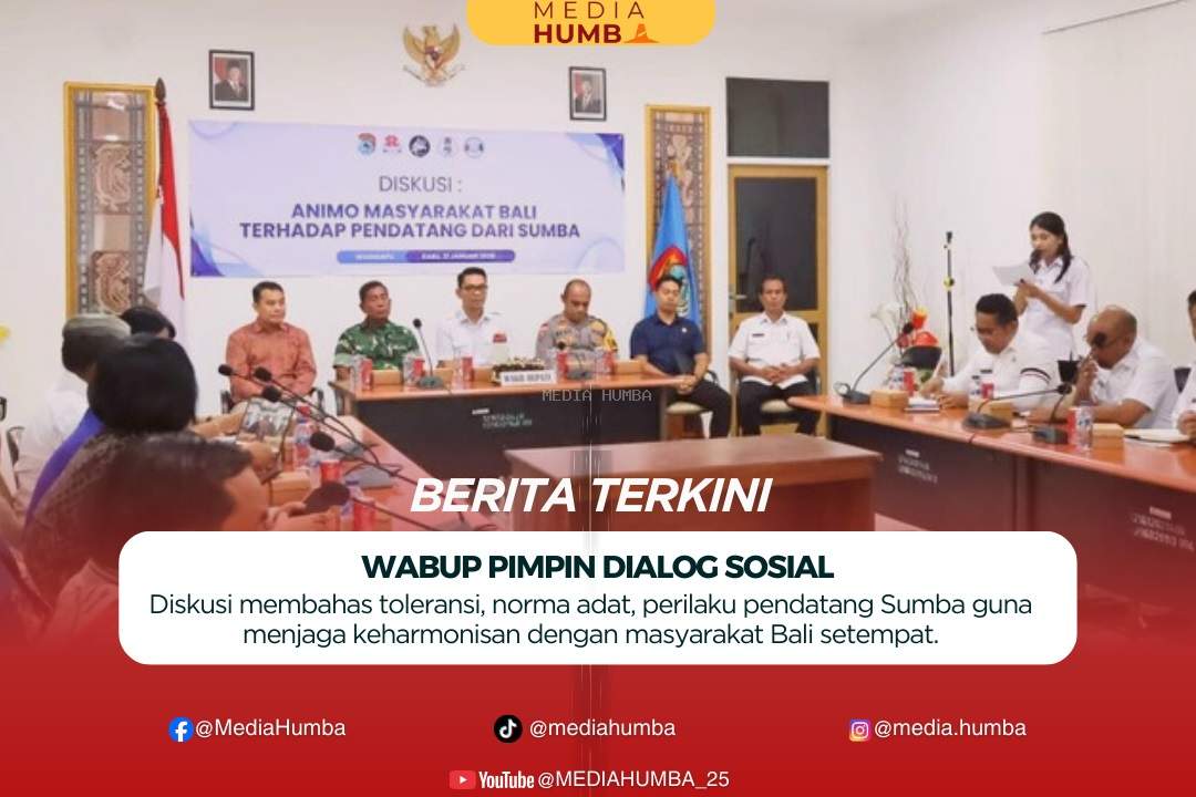 Pimpin Diskusi Terkait Animo Masyarakat Bali Terhadap Pendatang Asal Sumba: Wakil Bupati Sumba Timur Tekankan Untuk Menjunjung Tinggi Nilai, Norma dan Adat Daerah Setempat