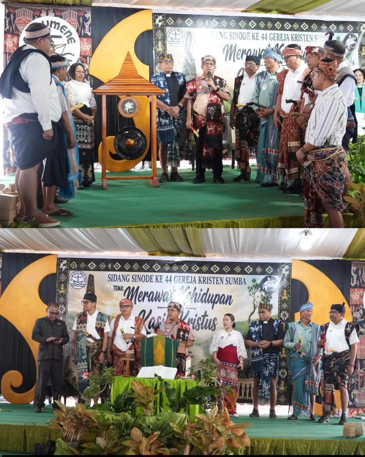 Dukung Penyelenggaraan Sidang Sinode GKS Ke-44 di Karera, Dr. Umbu Rudi Kabunang Hadiri Kegiataan Pembukaan